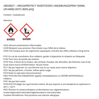 Bogaprotect, Lot de Sprays Insecticide Habitat, 500ml
