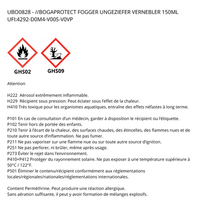 Bogaprotect, Lot de Diffuseurs Insecticide Habitat, 150ml